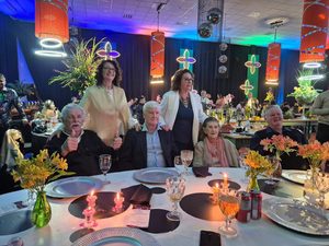 Filhos de João Albrecht Prauchner no aniversário da Néia