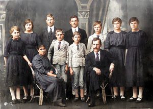 Friedrich Prauchner e sua família